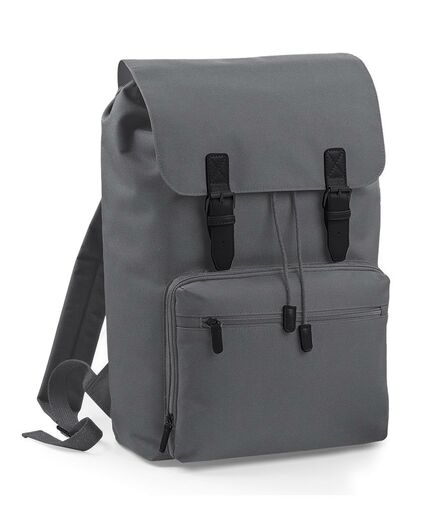 Vintage Laptop Backpack, Graphite Grey/Black, ONE, BagBase