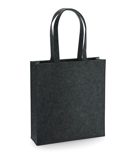 BagBase Felt Tote Bag, Charcoal Melange, ONE, Bagbase