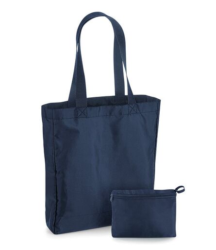 Packaway Tote Bag, French Navy/French Navy, ONE, BagBase