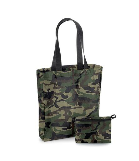 Packaway Tote Bag, Jungle Camo/Black, ONE, BagBase