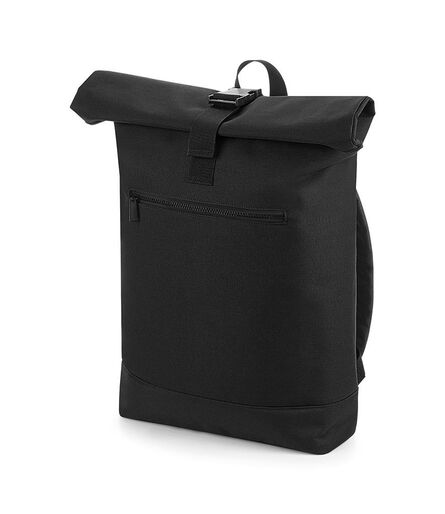 Roll-Top Backpack, Black, ONE, BagBase