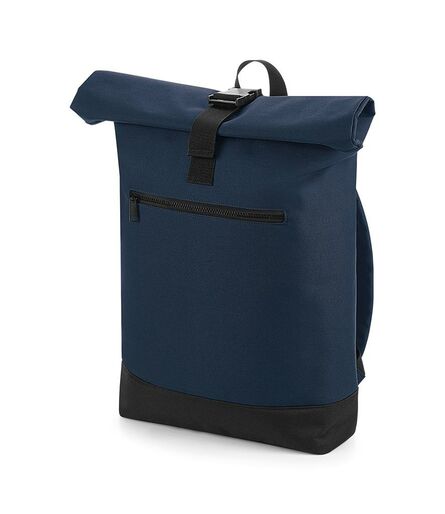 Roll-Top Backpack, French Navy, ONE, BagBase