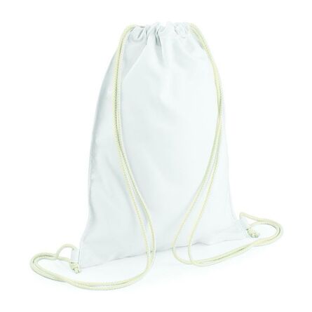 BagBase Sublimation Gymsac, White, ONE, Bagbase