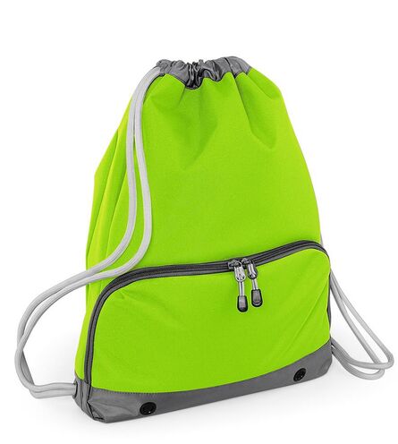 Athleisure Gymsac, Lime Green, ONE, BagBase