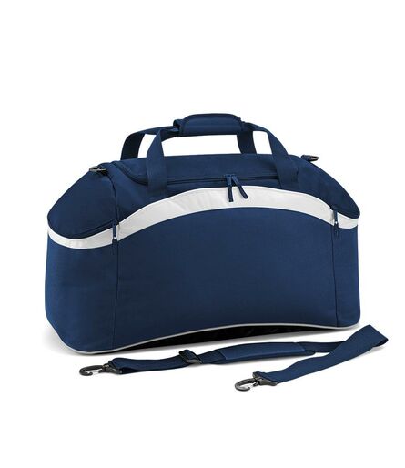BagBase Teamwear Holdall, French Navy/White, ONE, Bagbase