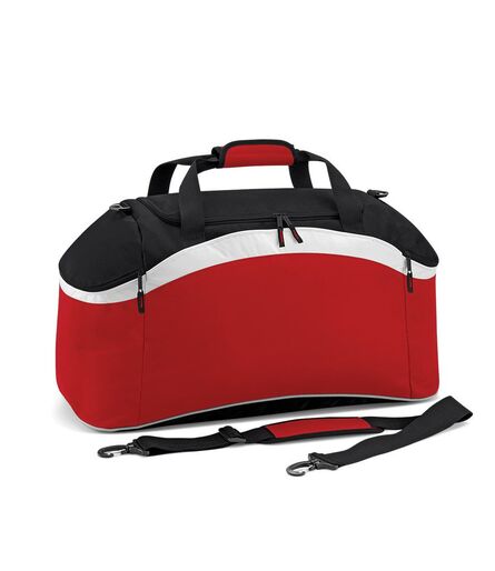 BagBase Teamwear Holdall, Classic Red/Black, ONE, Bagbase