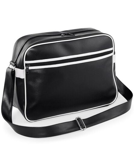 Original Retro Messenger, Black/White, ONE, BagBase