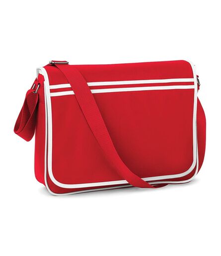 Retro Messenger, Classic Red/White, ONE, BagBase