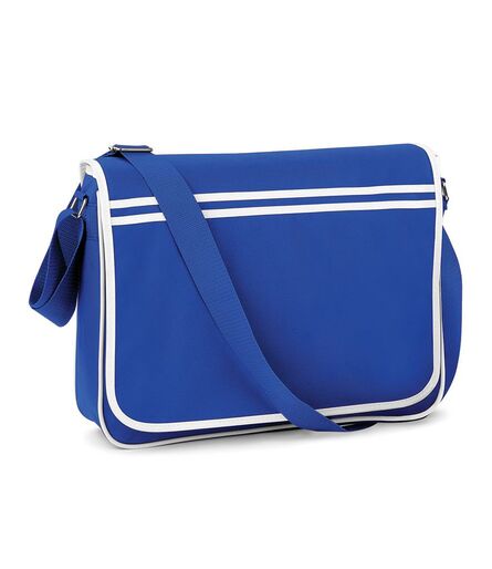 Retro Messenger, Bright Royal/White, ONE, BagBase