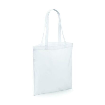 BagBase Sublimation Shopper, White, ONE, Bagbase