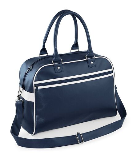Original Retro Bowling Bag, French Navy/White, ONE, BagBase