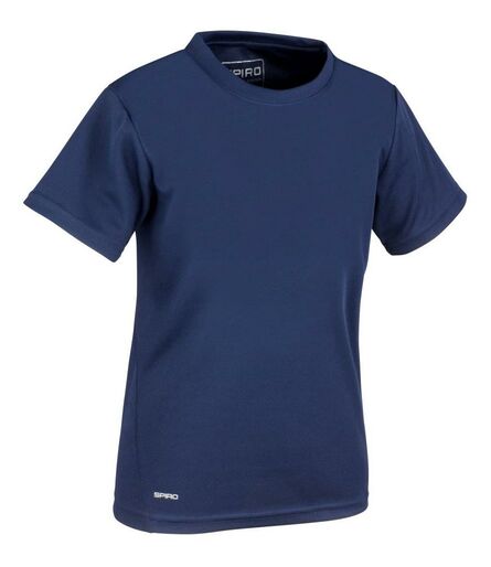 Kids Performance T-Shirt, Navy, 11-12, Spiro