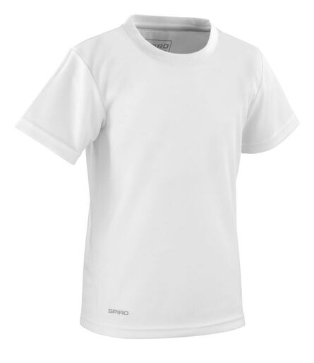 Kids Performance T-Shirt, White, 11-12, Spiro