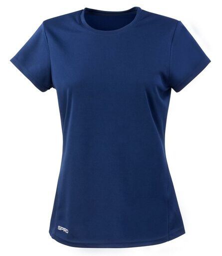 Ladies Quick Dry Performance T-Shirt, Navy, L, Spiro