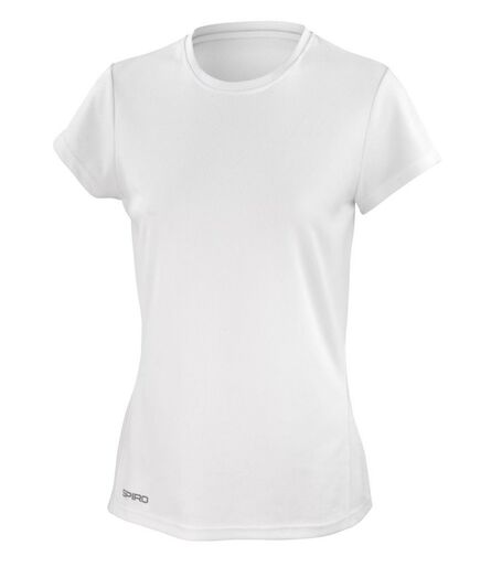 Ladies Quick Dry Performance T-Shirt, White, L, Spiro
