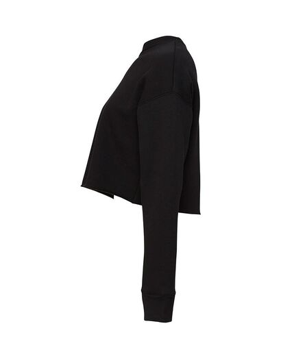 Bella Ladies Cropped Sweatshirt, Black, L, Bella+Canvas