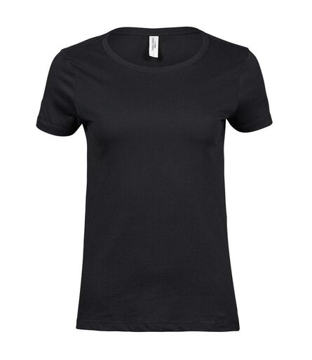 Ladies Luxury Cotton T-Shirt, Black, L, Tee Jays