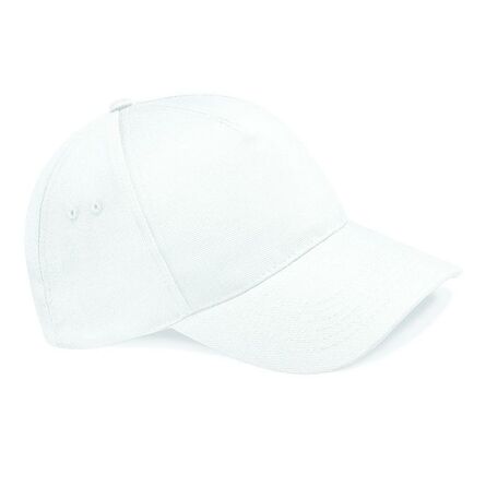 Ultimate 5 Panel Cap, White, ONE, Beechfield