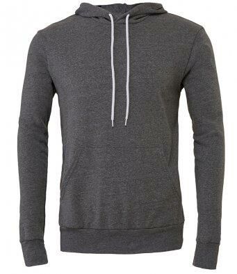 Canvas Unisex Pullover Hoodie, Deep Heather, L, Bella+Canvas