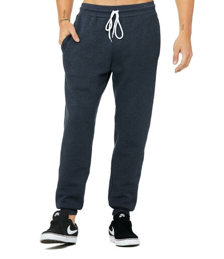 Canvas Unisex Jogger Sweatpants, Heather Navy, L, Bella+Canvas
