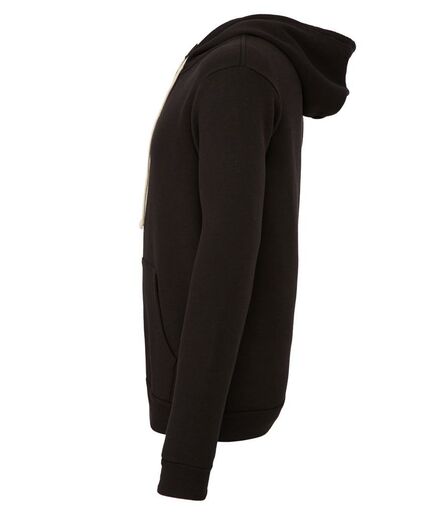 Canvas Unisex Tri-Blend Full Zip Hoodie, Solid Black Tri-Blend, L, Bella+Canvas