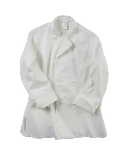 Ladies Long Sleeve Premium Chef's Jacket, White, L, Dennys