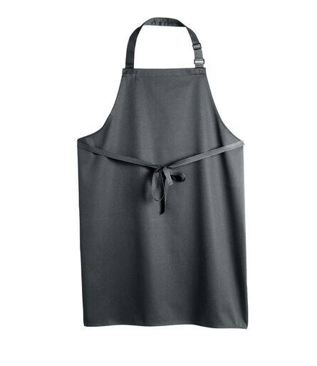 Polyester Bib Apron, Storm Grey, ONE, Dennys