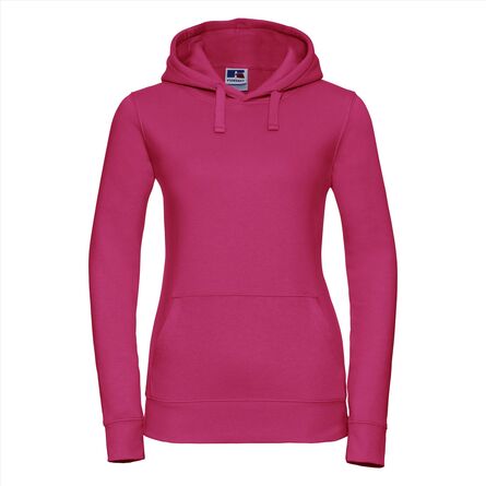 RUS Ladies Authentic Hooded Sweat, Fuchsia, XS