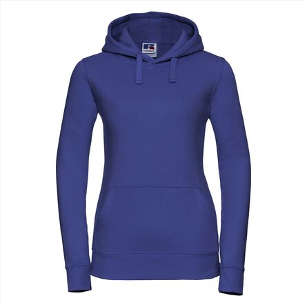 RUS Ladies Authentic Hooded Sweat, Bright Royal, XS