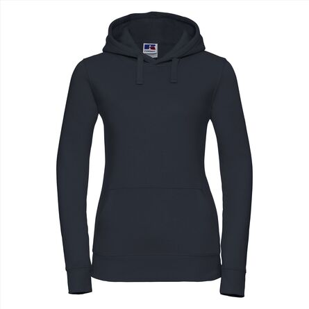 RUS Ladies Authentic Hooded Sweat, French Navy, XS