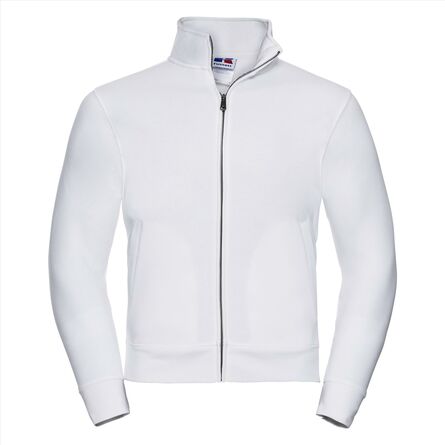 RUS Men Authentic Sweat Jacket, White, XS