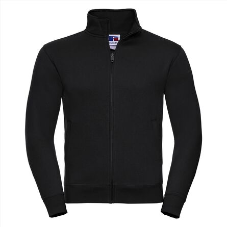 RUS Men Authentic Sweat Jacket, Black, XS