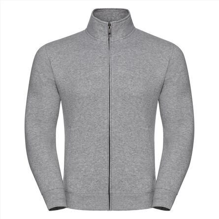 RUS Men Authentic Sweat Jacket, Light Oxford, XS
