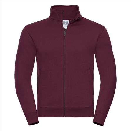 RUS Men Authentic Sweat Jacket, Burgundy, XS