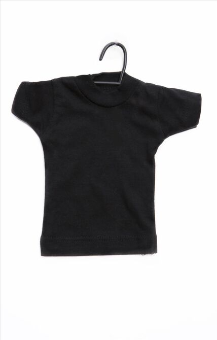 Doll-Size T-shirt, Black, One size, Logostar
