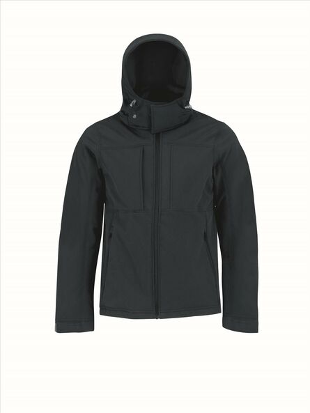B&C Hooded Softshell Men, Navy, S