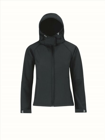 B&C Hooded Softshell Women, Navy, XS