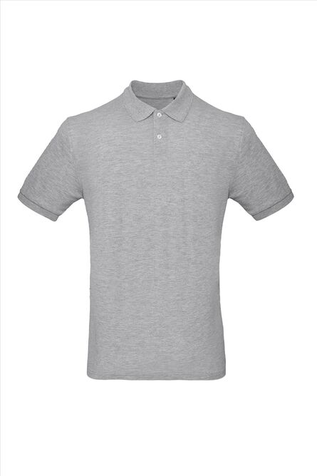 B&C Inspire Polo Men_° Heather Grey, S