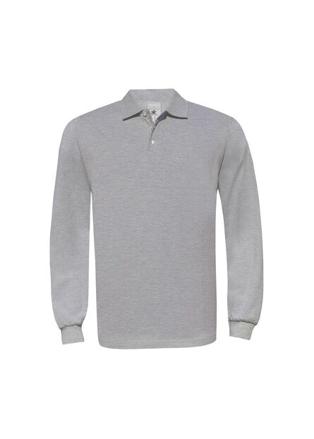 B&C Safran Longsleeve, Heather Grey, S