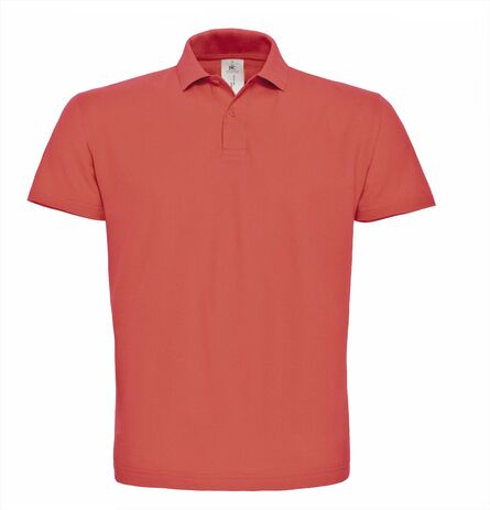 B&C ID.001 Polo Men, Pixel Coral, L
