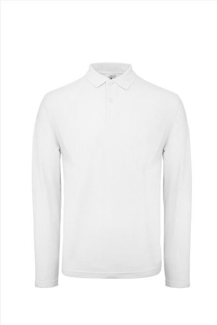 B&C ID.001 LSL Polo Men, White, XS