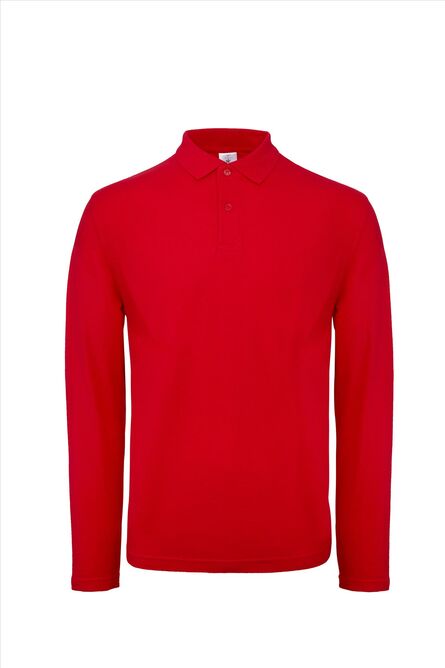 B&C ID.001 LSL Polo Men, Red, XS