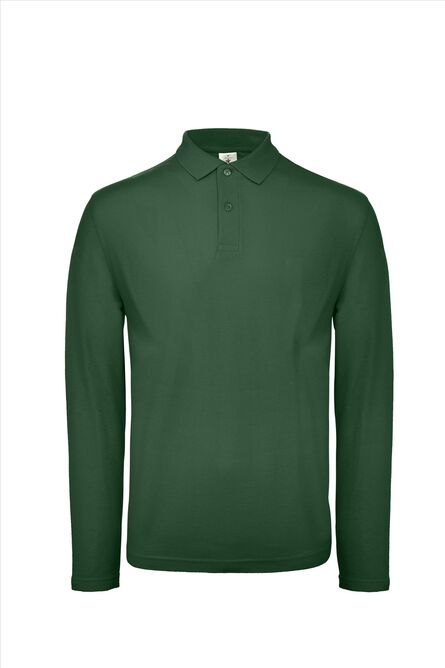 B&C ID.001 LSL Polo Men, Bottle Green, XS