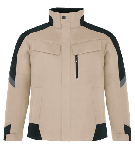 FHB LARS Werkjack | Beige-Zwart | 2XL