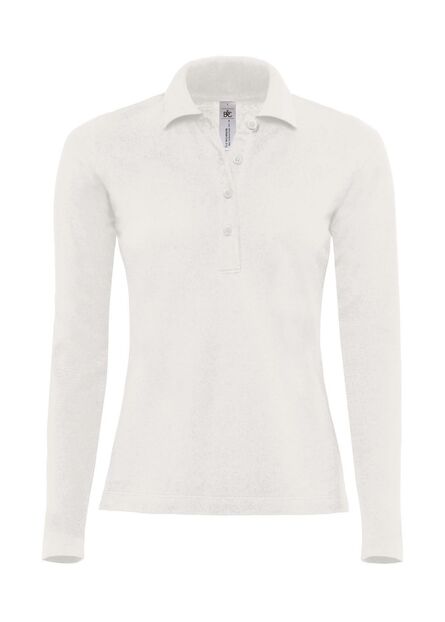 B&C Safran Pure Women LSL, White, S