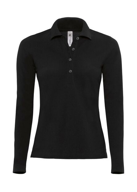 B&C Safran Pure Women LSL, Black, S