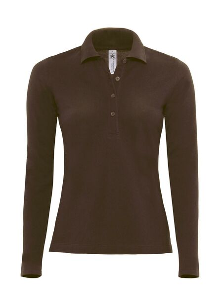 B&C Safran Pure Women LSL, Brown, S