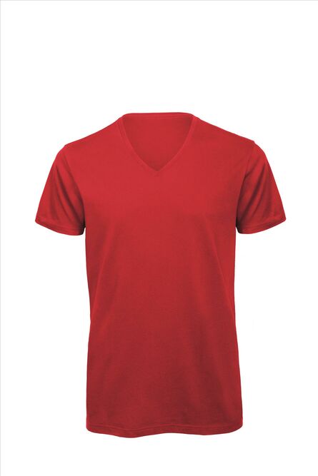 B&C Inspire V-neck T Men_° Red, S