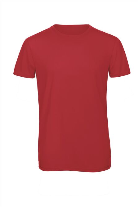 B&C Triblend T-Shirt Men, Red, S