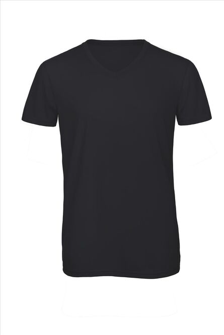 B&C Triblend V-neck T Men, Navy, S